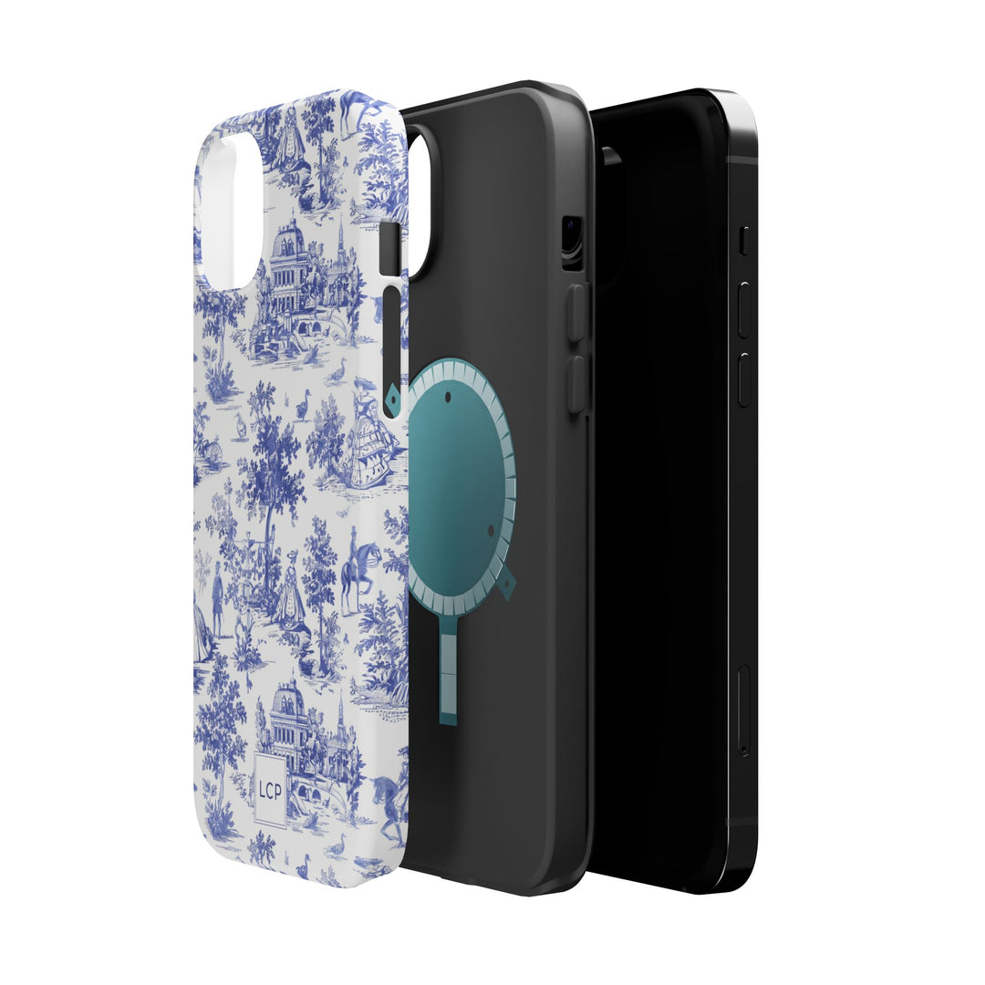 Custom Personalized French Toile Magsafe Phone Case for Iphone 18 - iPhone 17 Pro Max Air Plus 15 14 13 12 11, Samsung Galaxy Phone Cases - Studio40ParkLane