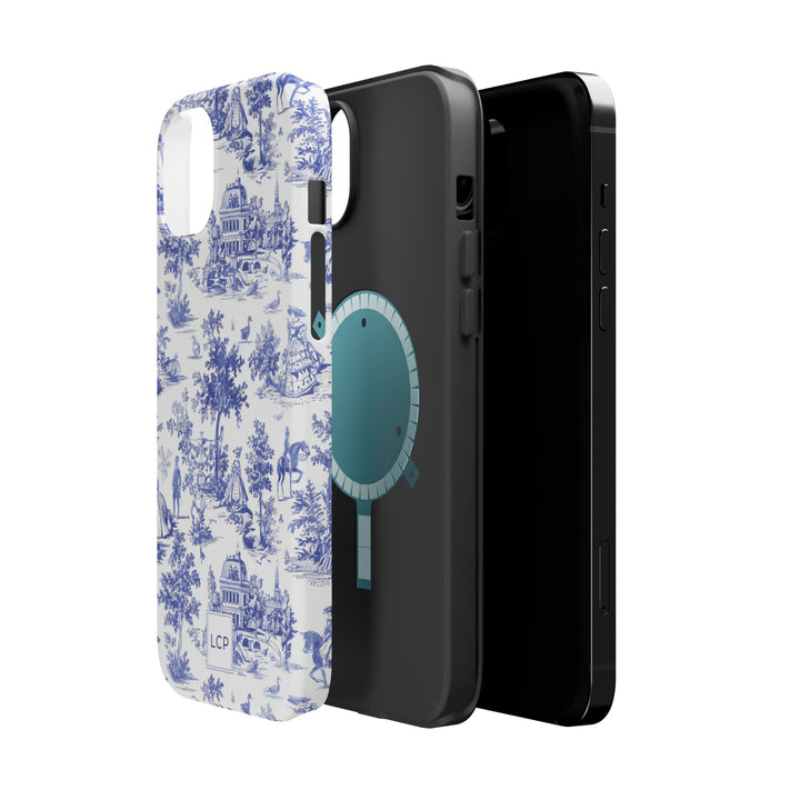 Custom Personalized French Toile Magsafe Phone Case for Iphone 18 - iPhone 17 Pro Max Air Plus 15 14 13 12 11, Samsung Galaxy Phone Cases - Studio40ParkLane