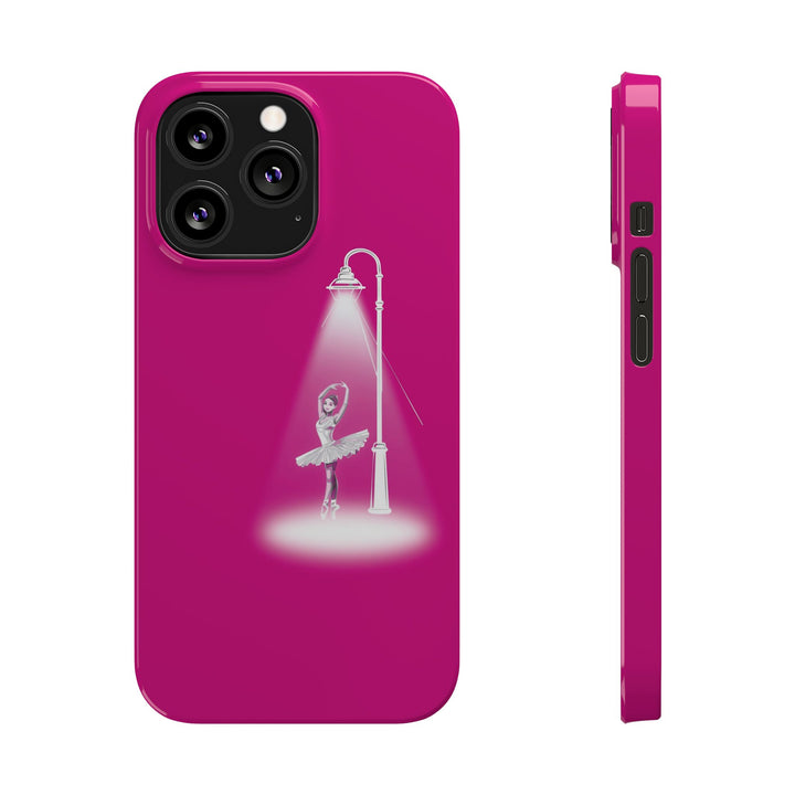 Slim Pink Ballet Dancer Spotlight Gift for Her Cute Phone Cases for Iphone 16 Pro Max | iPhone 15 Case | iPhone 15 Pro Max Case, Iphone 14, 13, 12, 11, 10, 8, 7 - Studio40ParkLane
