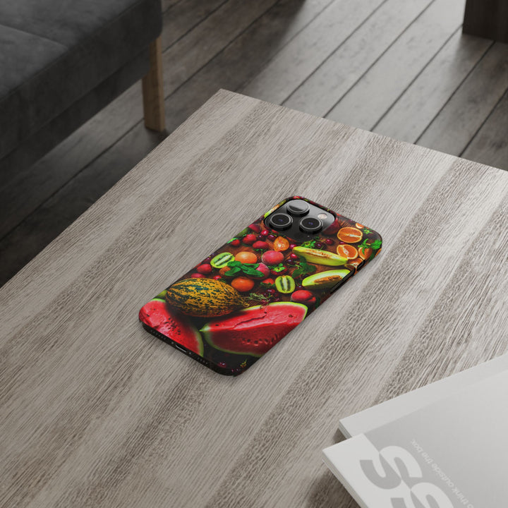 Slim Fall Fruit Collage Phone Cases for Iphone 16 | iPhone 15 Case | iPhone 15 Pro Max Case, Iphone 14, Iphone 14 Pro Max, Iphone 13, Slim Mom Dad Gift - Studio40ParkLane