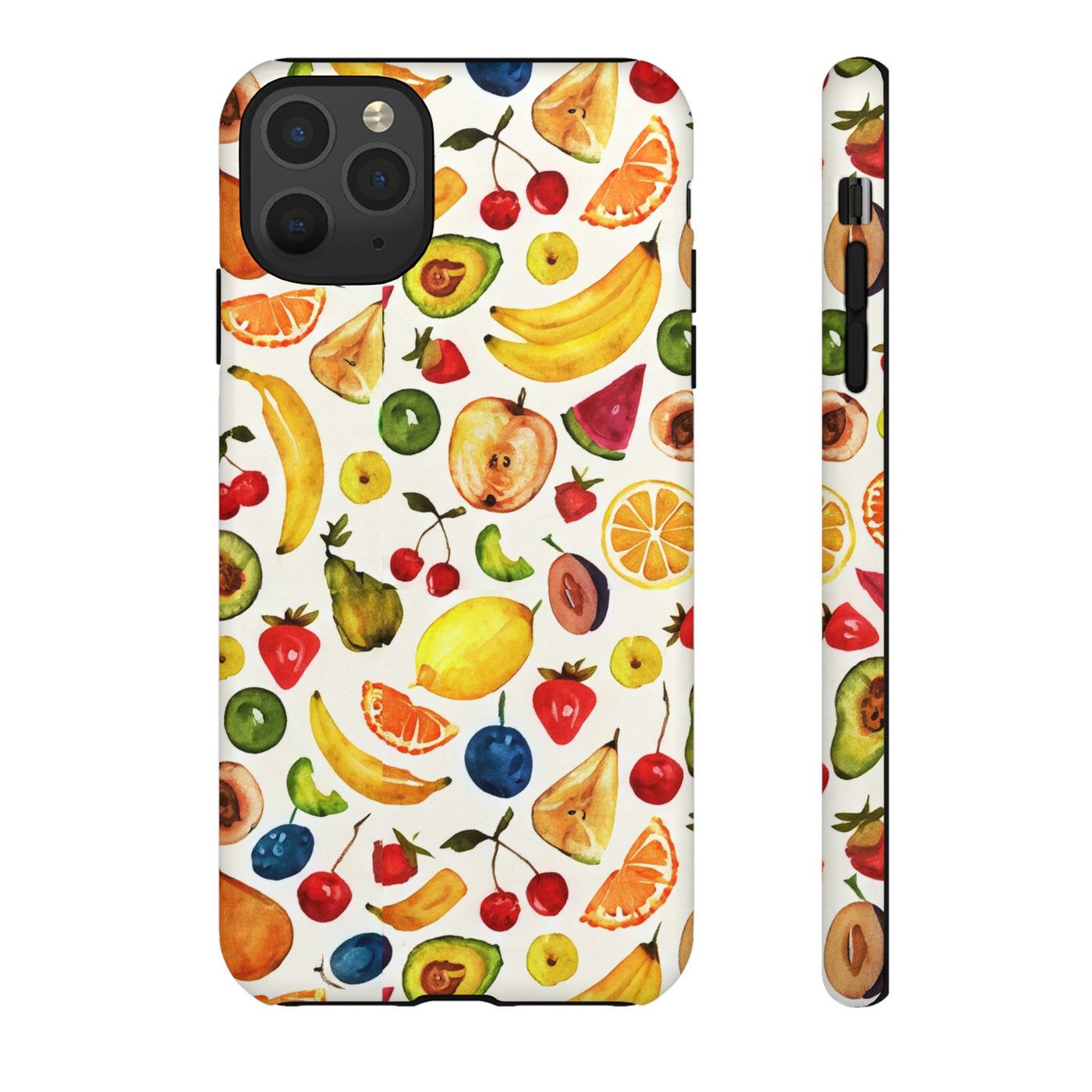 Impact Resistant, Mixed Fruits, Cute Phone Cases for Samsung S24, S23, S22, S21, IPhone 15 pro Iphone 14 pro Iphone 13 IPhone 12 Iphone 11