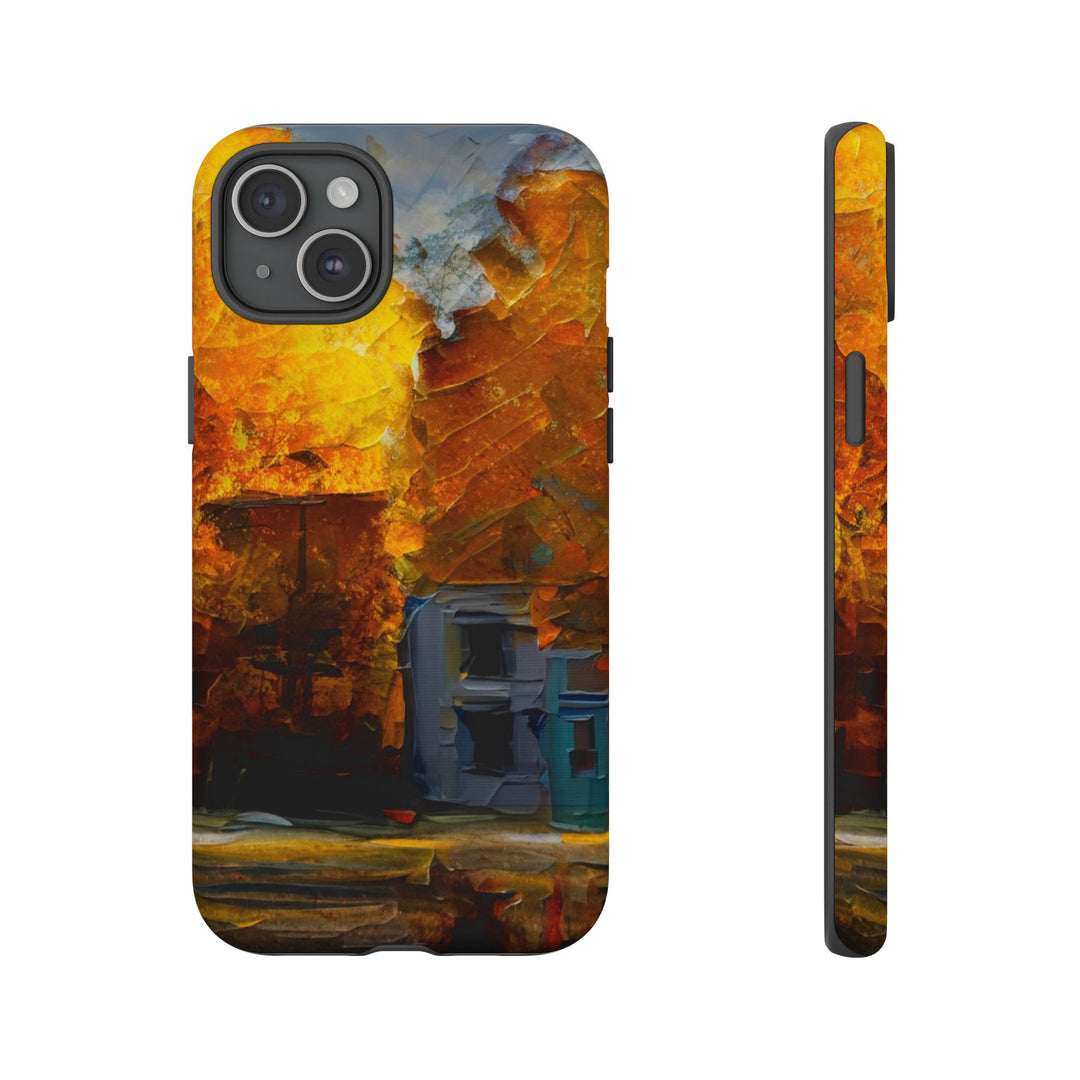 Impact Resistant, Fall Leaves Oil Painting, Cute Phone Cases for Samsung S24, S23, S22, S21, IPhone 15 pro Iphone 14 pro Iphone 13 IPhone 12 Iphone 11 - Studio40ParkLane