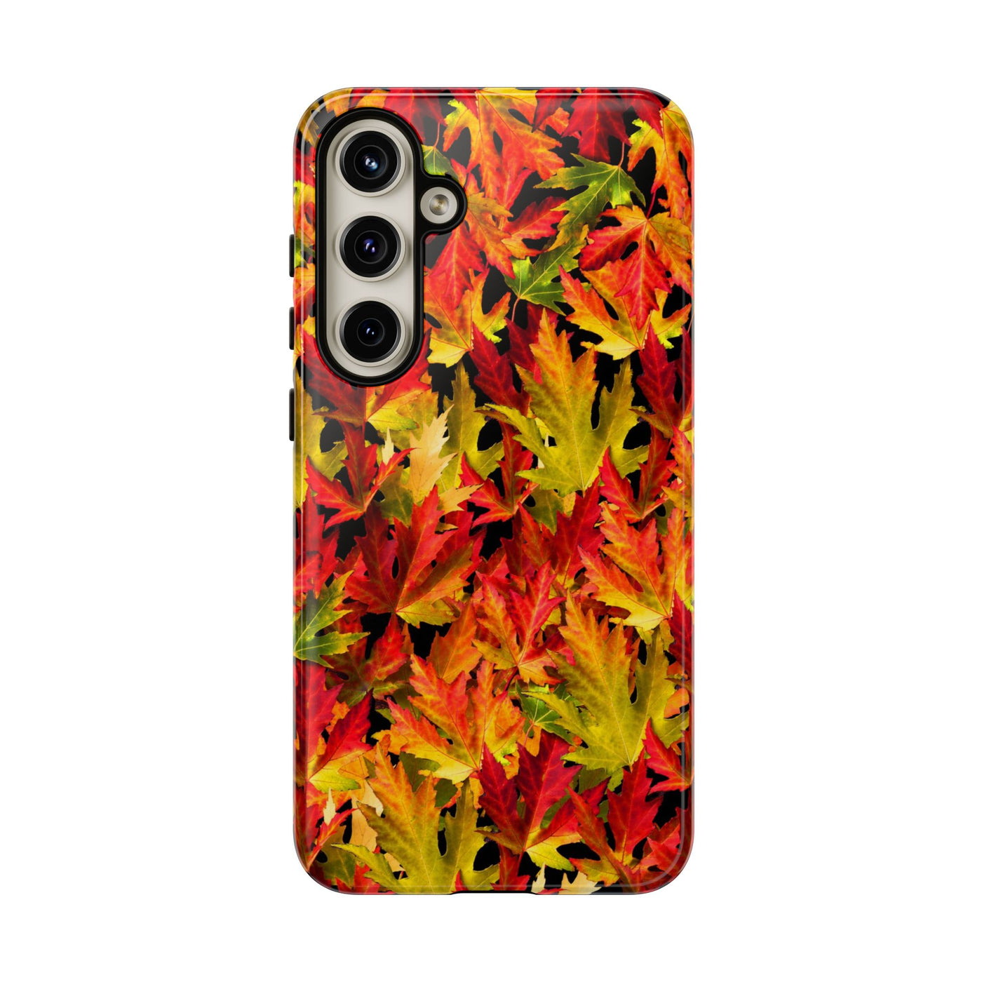 Fall Leaves Impact Resistant, Cute Phone Cases for Samsung S24, S23, S22, S21, IPhone 15 pro Iphone 14 pro Iphone 13 IPhone 12 Iphone 11