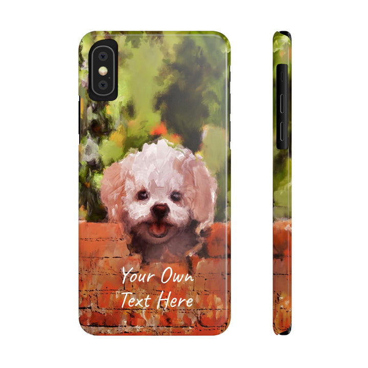 Slim Personalized Cute iPhone Cases - | iPhone 15 Case | iPhone 15 Pro Max Case, Iphone 14 Case, Iphone 14 Pro Max, Iphone 13, Bichon Frise Dog - Studio40ParkLane