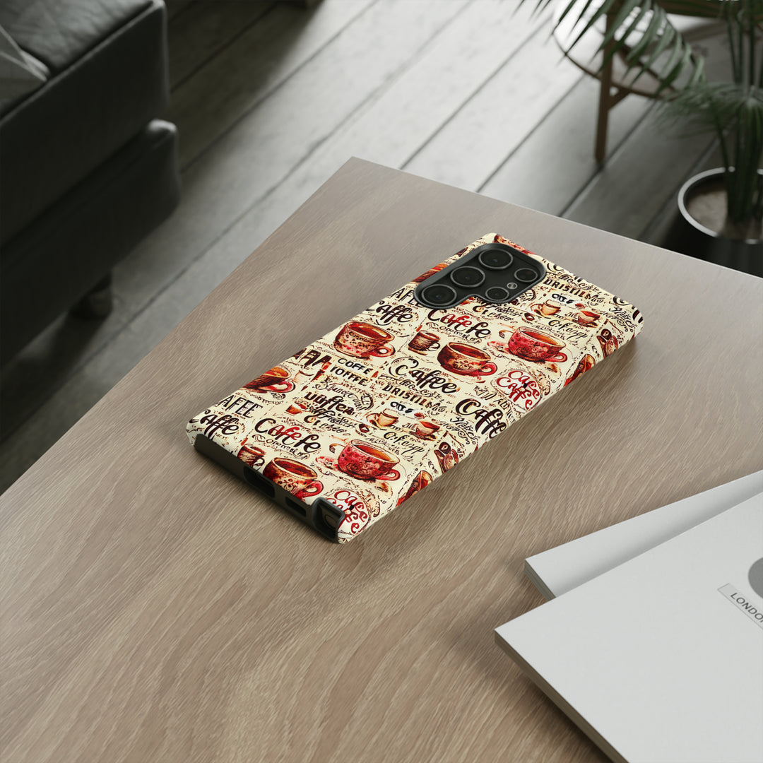 Cute Samsung Phone Case | Aesthetic Samsung Phone Case | Galaxy S23, S22, S21, S20 | Paris Coffee Cup, Protective Phone Case - Studio40ParkLane