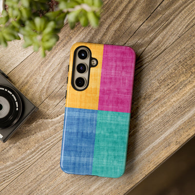 Impact Resistant, Colored Shapes, Cute Phone Cases for Samsung S24, S23, S22, S21, IPhone 15 pro Iphone 14 pro Iphone 13 IPhone 12 Iphone 11