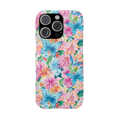Slim Butterflies Flowers Gift for Her Cute Phone Cases for Iphone 16 Pro Max | iPhone 15 Case | iPhone 15 Pro Max Case, Iphone 14, 13, 12, 11, 10, 8, 7