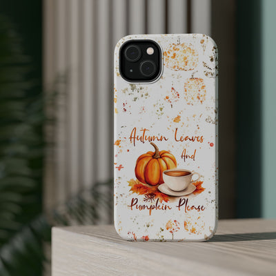 Fall Leaves Pumpkins Tough Magsafe Cute Phone Cases for Iphone | iPhone 15 Case | iPhone 15 Pro Max Case, Iphone 14, Iphone 14 13 12 11 10 9 8 7 - Studio40ParkLane