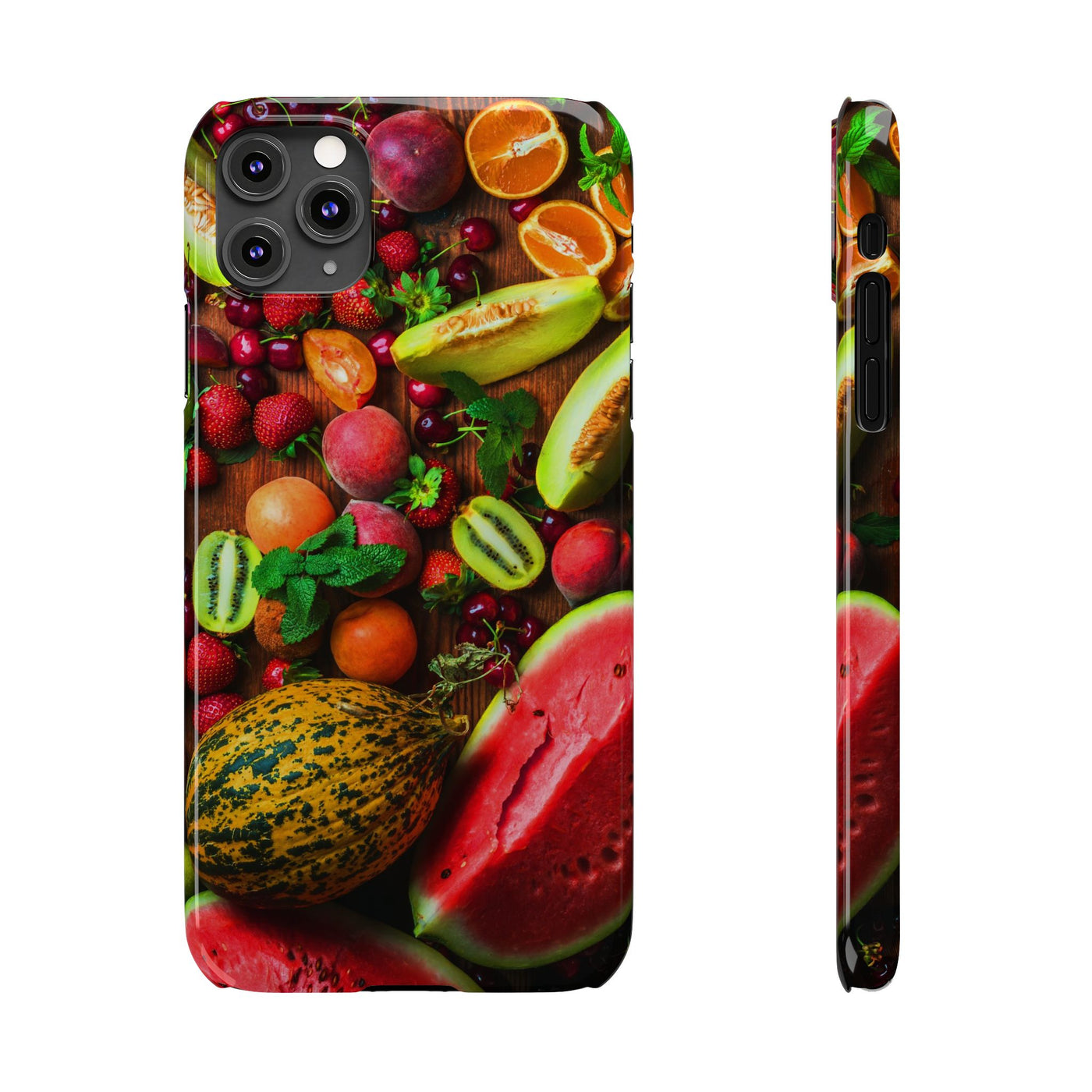 Slim Fall Fruit Collage Phone Cases for Iphone 16 | iPhone 15 Case | iPhone 15 Pro Max Case, Iphone 14, Iphone 14 Pro Max, Iphone 13, Slim Mom Dad Gift