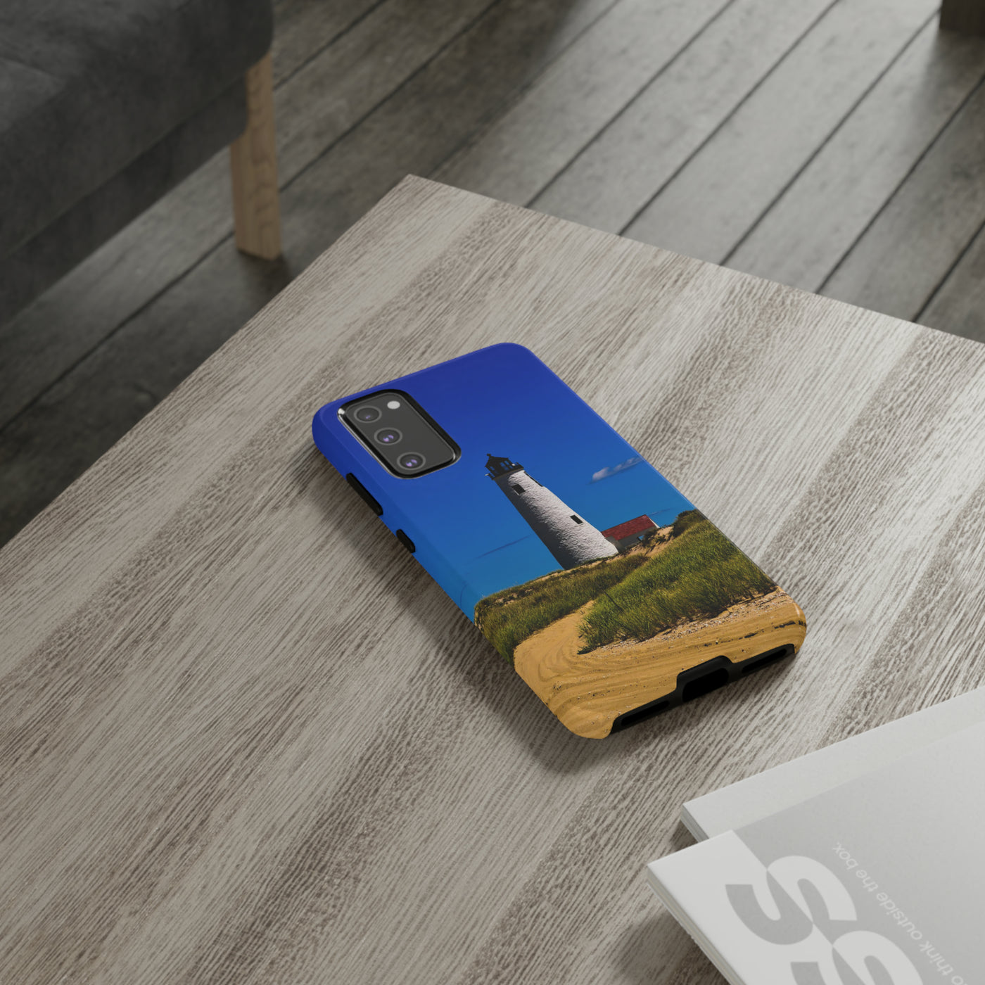 Cute Samsung Phone Case | Aesthetic Samsung Phone Case | Lighthouse Beach | Galaxy S23, S22, S21, S20 | Luxury Double Layer | Cool