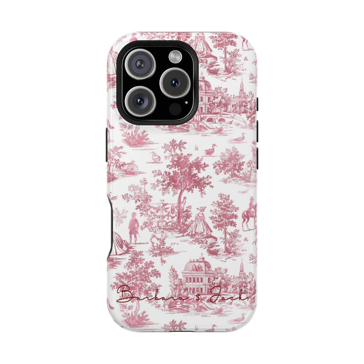 Magsafe French Toile Personalized Initial Custom Gift Cute Phone Cases for Iphone 16 Pro Max | iPhone 15, Pro Max Case, Iphone 14, 13, 12, 11, 10 - Studio40ParkLane
