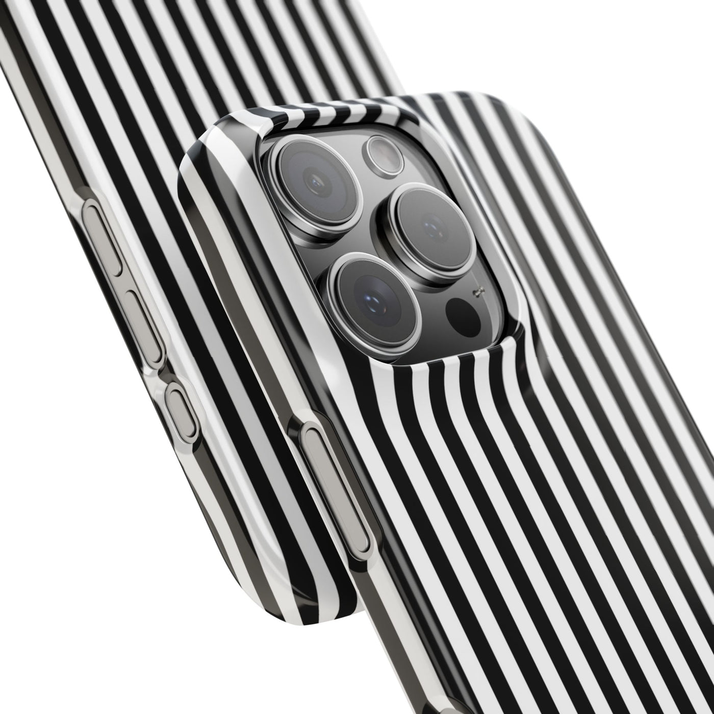 Slim Black White Striped Cute Phone Case for Iphone 16 - | iPhone 15 Pro Max Case | iPhone 14 Case Iphone 13 12 11 10 9 8 7 Gift for Her - Studio40ParkLane