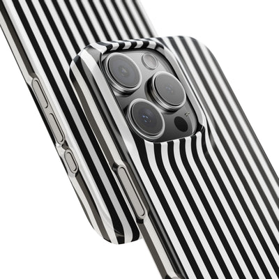 Slim Black White Striped Cute Phone Case for Iphone 16 - | iPhone 15 Pro Max Case | iPhone 14 Case Iphone 13 12 11 10 9 8 7 Gift for Her - Studio40ParkLane