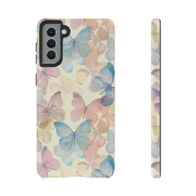 Cute Samsung Case | Cool Iphone Case | Summer Pastel Butterflies, Samsung S24, S23, S22, S21, IPhone 15 Case | Iphone 14 Case, Iphone 13 Case