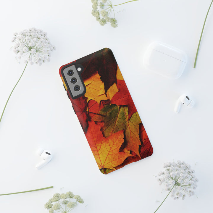 Autumn Fall Leaves Gift Cute Phone Case for, Samsung Galaxy S24, S23, S22, S21, IPhone 16 Case | Iphone 15, Iphone 14, IPhone 13 Case Mom Dad Gift - Studio40ParkLane