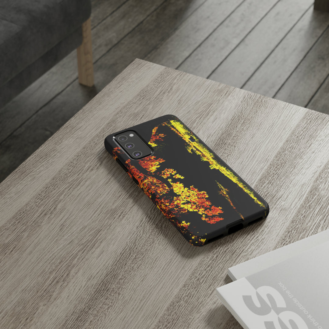 Cute Samsung Phone Case | Aesthetic Samsung Phone Case | Fall Leaves North Bridge | Galaxy S23, S22, S21, S20 | Luxury Double Layer | Cool - Studio40ParkLane