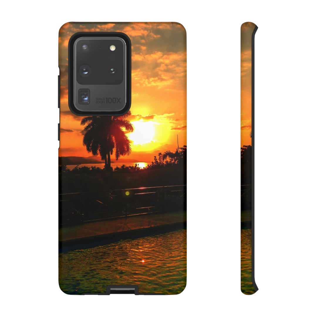 Cute Samsung Case | Cool Iphone Case | Summer Jamaica Pool Sunset, Samsung S24, S23, S22, S21, IPhone 15 Case | Iphone 14 Case, Iphone 13 Case - Studio40ParkLane