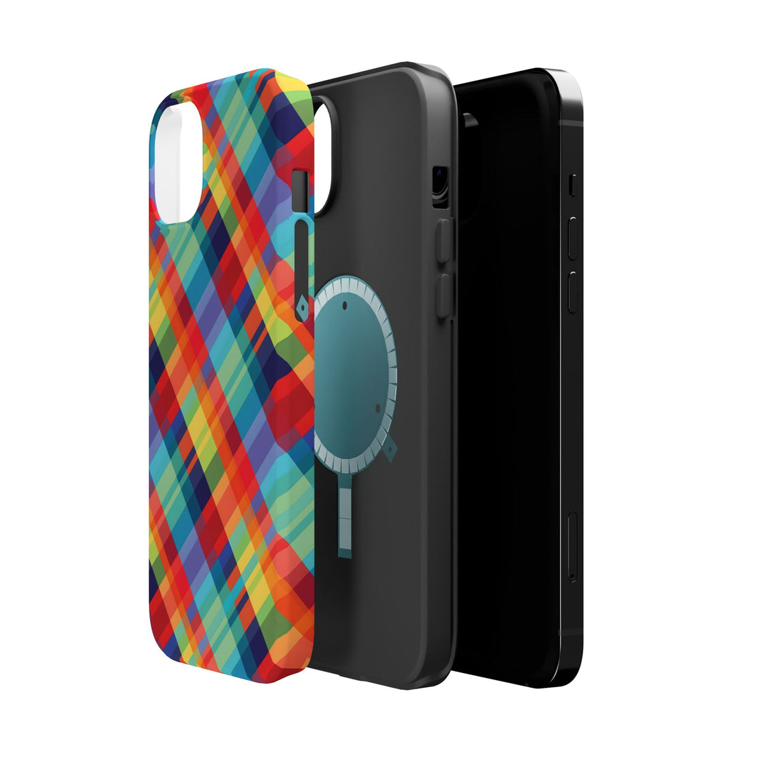Checkered Plaid Magsafe Gift for Her Cute Phone Case for Iphone, | iPhone 16 | iPhone 15 Pro Max, Iphone 14 Pro Max, 13 12 11 10 9 8 7 - Studio40ParkLane