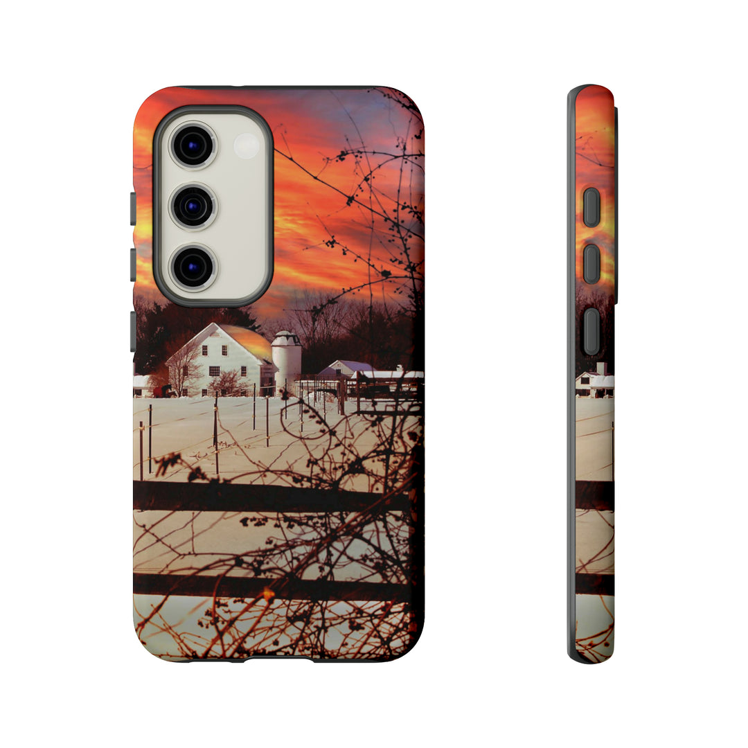 Cute Samsung Phone Case | Aesthetic Samsung Phone Case | Galaxy S23, S22, S21, S20 | Winter Sunset, Protective Phone Case - Studio40ParkLane