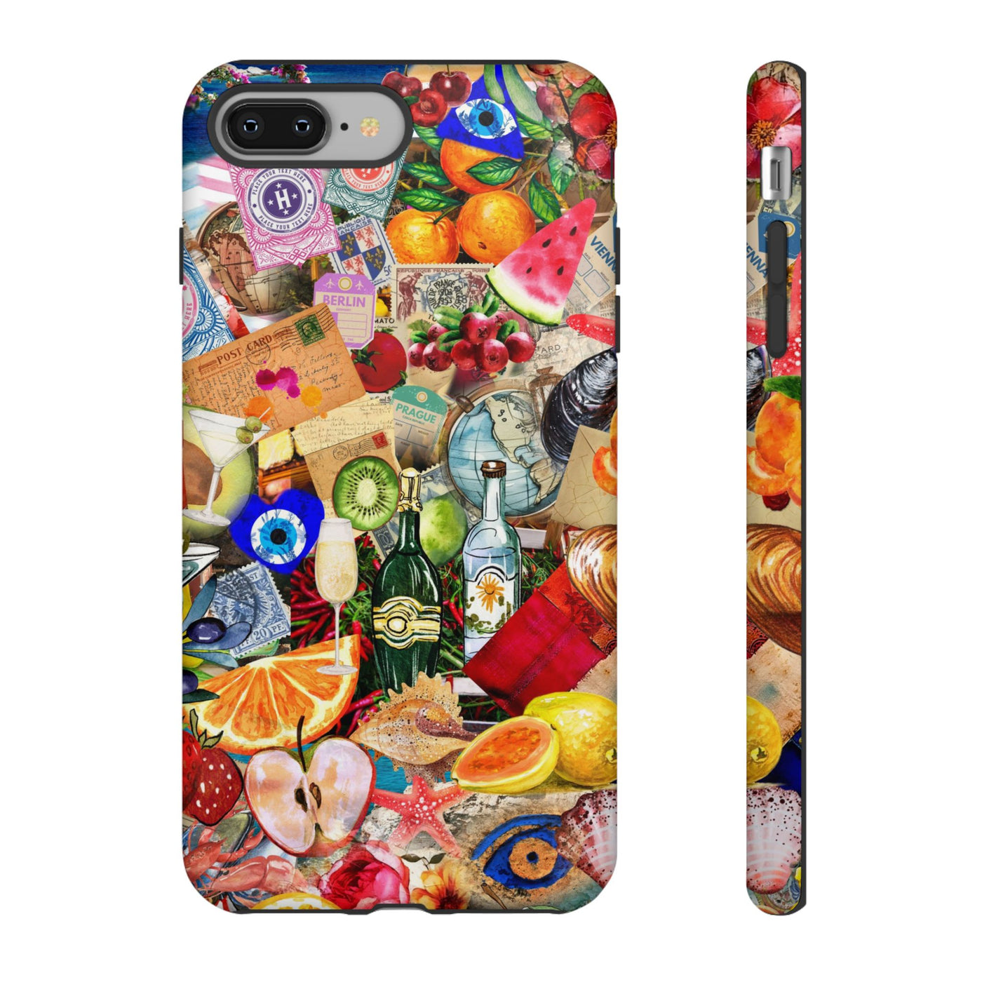 Fruity European Summer Impact Resistant Cute Phone Cases for Samsung S24, S23, S22, S21, IPhone 15 pro Iphone 14 pro Iphone 13 IPhone 12 Iphone 11