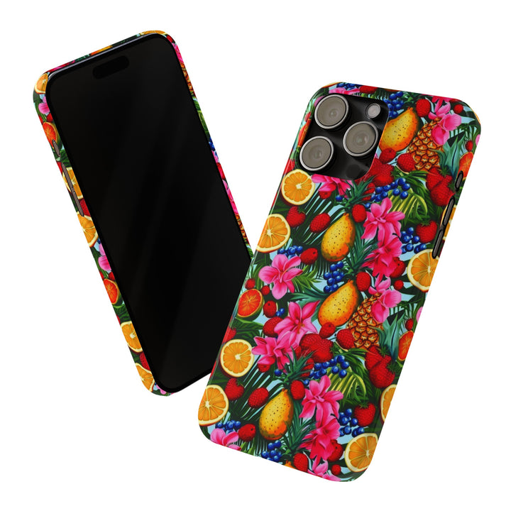 Slim Cute Phone Cases for Iphone - | iPhone 15 Case | iPhone 15 Pro Max Case, Iphone 14 Case, Iphone 14 Pro Max, Iphone 13, Summer Mixed Fruit - Studio40ParkLane