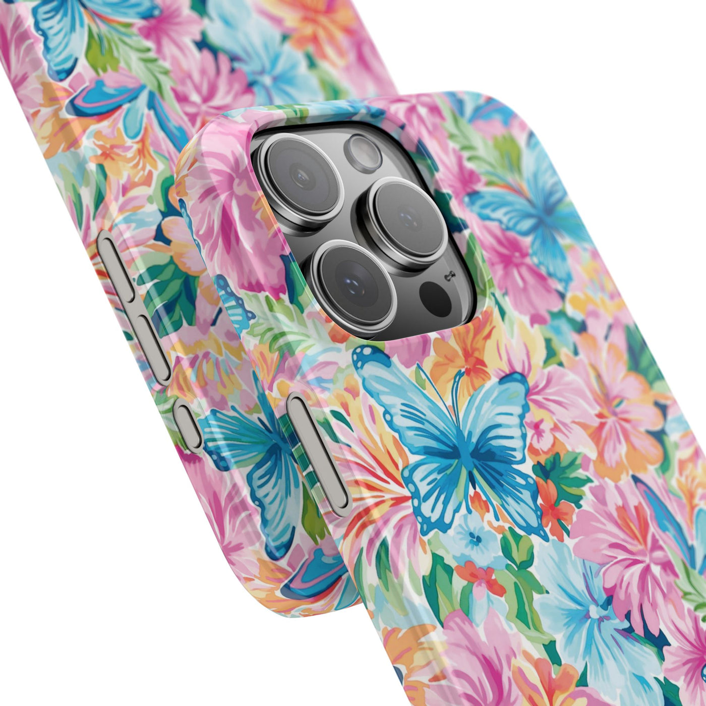 Slim Butterflies Flowers Gift for Her Cute Phone Cases for Iphone 16 Pro Max | iPhone 15 Case | iPhone 15 Pro Max Case, Iphone 14, 13, 12, 11, 10, 8, 7