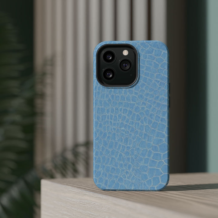 Non Leather Blue Color Pattern Magsafe Cute Phone Case for Iphone Gift for Her, | iPhone 15 Case | iPhone 15 Pro Max Case, Iphone 14, Iphone 14 Pro Max, Iphone 13, Iphone 16 - Studio40ParkLane