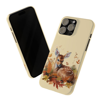 Slim Autumn Fall Deer Gift for Her Cute Phone Cases for Iphone 16 | iPhone 15 Case | iPhone 15 Pro Max Case, Iphone 14, Iphone 14 Pro Max, Iphone 13, Slim