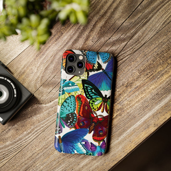Slim Bright Butterflies Gift for Her Cute Phone Cases for Iphone 16 Pro Max | iPhone 15 Case | iPhone 15 Pro Max Case, Iphone 14, Iphone 14 Pro Max, Iphone 13 12 11 8 7 - Studio40ParkLane