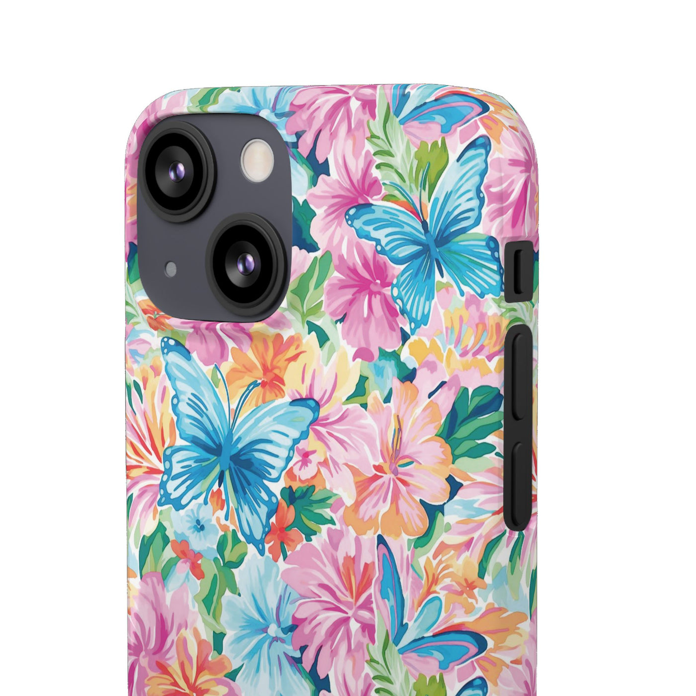 Snap Butterflies Flowers Cute Phone Cases for Samsung S24, S23, S22, S21, S20, Plus and Ultra, Iphone 16 Pro Max, Iphone 15, 14, 13, 12, 11, 10 - Studio40ParkLane