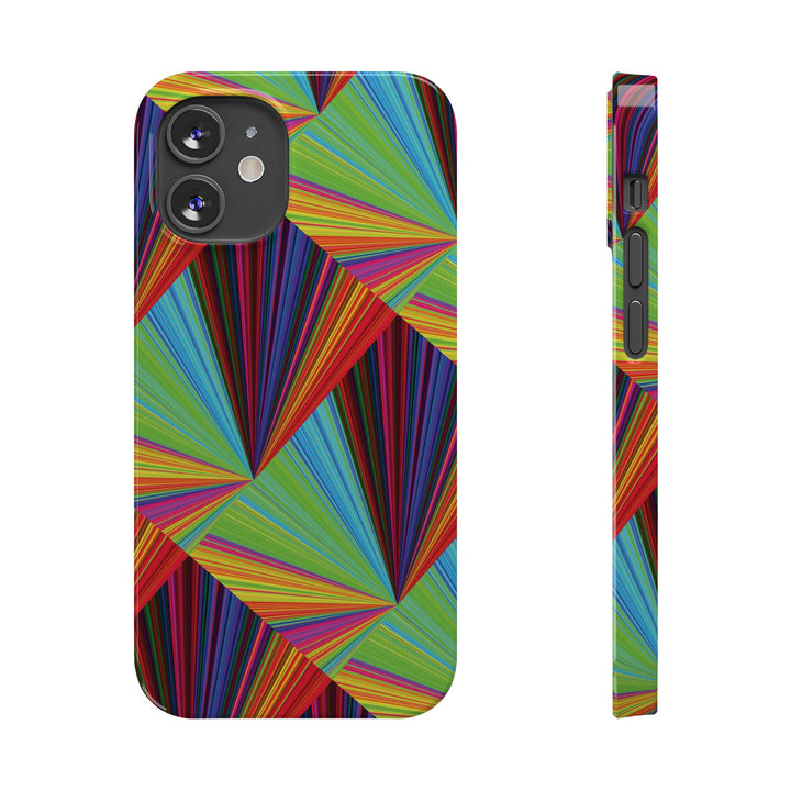 Slim Triangle Kaleidoscope Colors Gift for Her Cute Phone Cases for Iphone 16 Case | iPhone 15 Case | iPhone 15 Pro Max Case, Iphone 14, Iphone 14 Pro Max, Iphone 13, 12, 11, 10, 8,7 - Studio40ParkLane