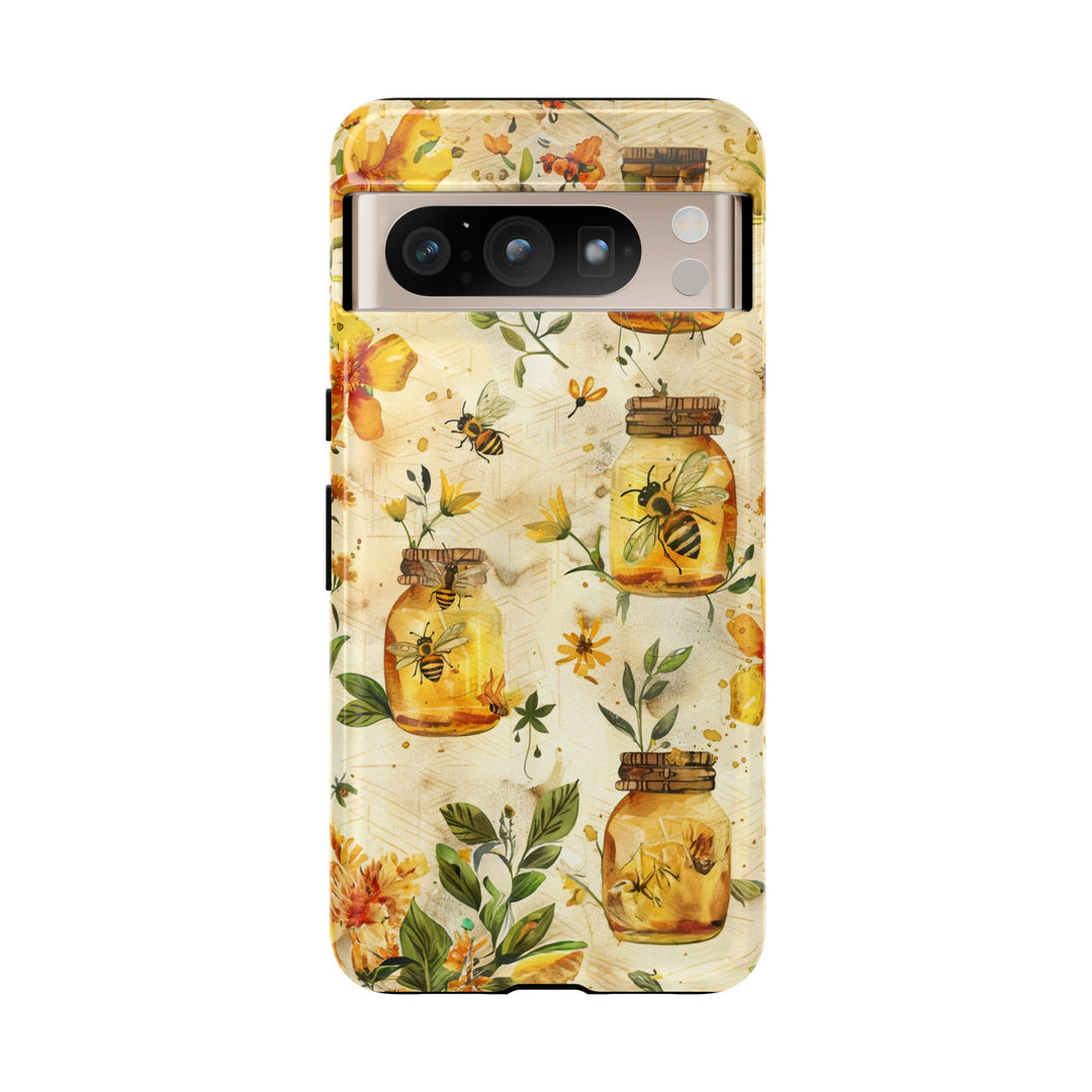 Impact Resistant, Honey Bees, Cute Phone Cases for Samsung S24, S23, S22, S21, IPhone 15 pro Iphone 14 pro Iphone 13 IPhone 12 Iphone 11 - Studio40ParkLane