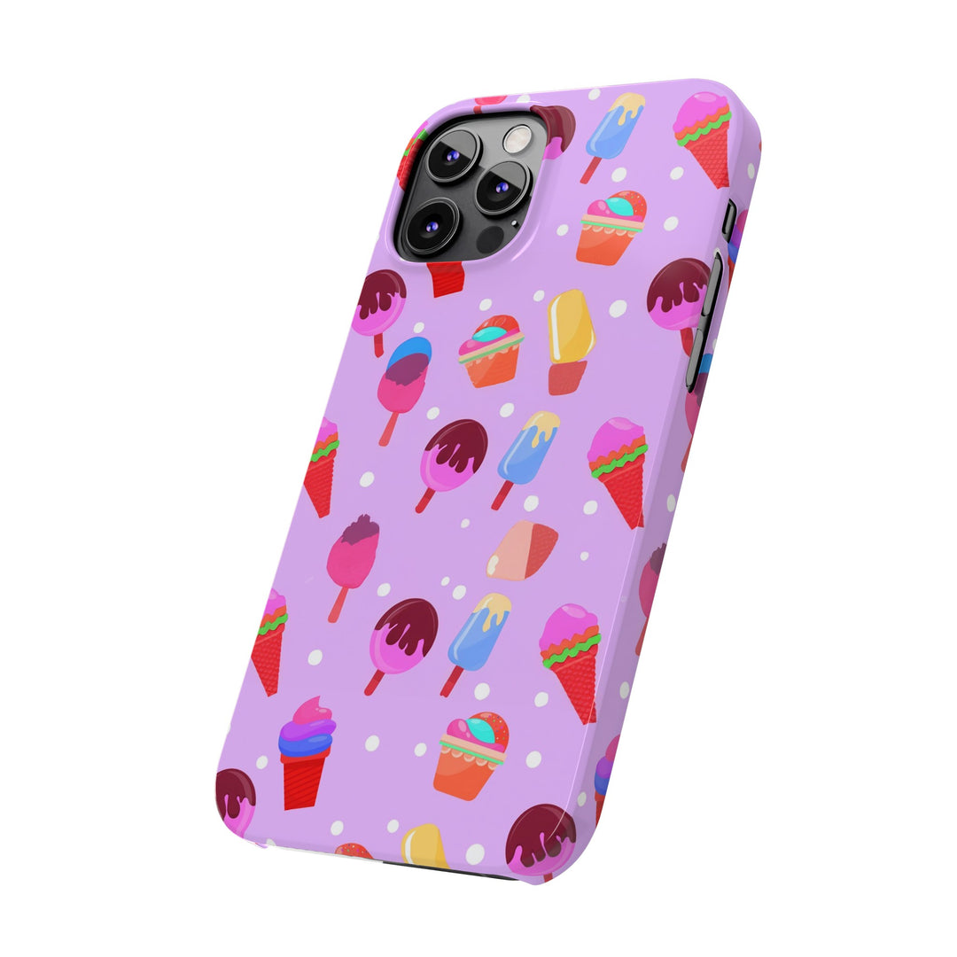 Slim Cute Phone Cases for Iphone - | iPhone 15 Case | iPhone 15 Pro Max Case, Iphone 14 Case, Iphone 14 Pro Max, Iphone 13, Summer Ice - cream Pink - Studio40ParkLane