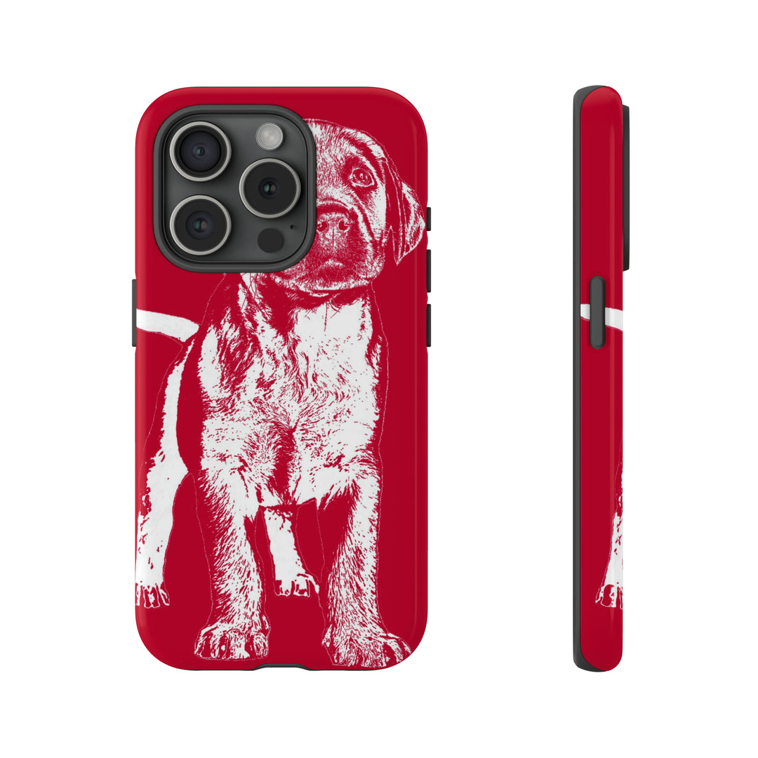 Cute IPhone Case | iPhone 15 Case | iPhone 15 Pro Max Case, Iphone 14 Case, Iphone 14 Pro Max Case IPhone Case for Dog Lovers, Puppy Dog Red - Studio40ParkLane