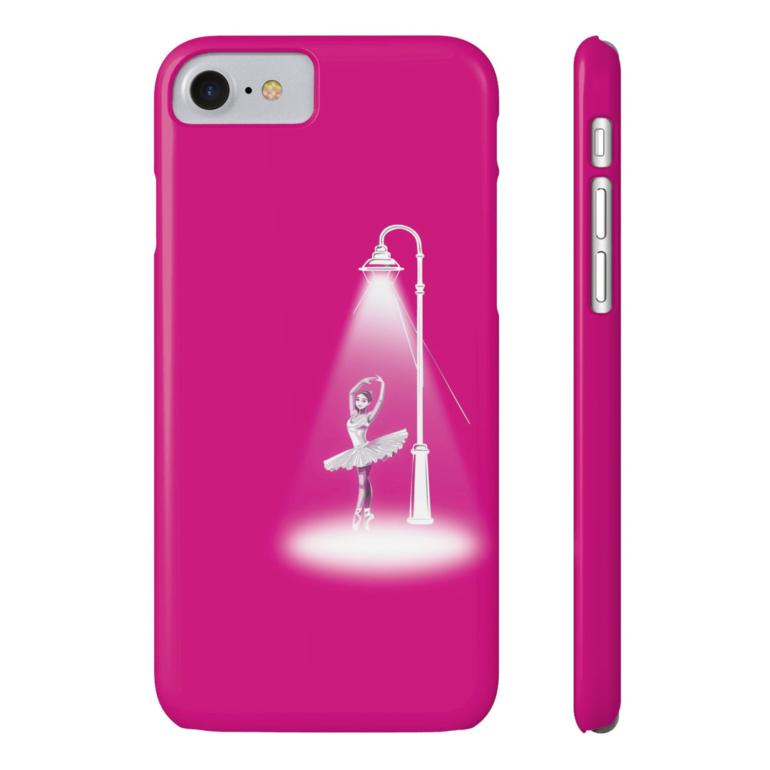 Slim Pink Ballet Dancer Spotlight Gift for Her Cute Phone Cases for Iphone 16 Pro Max | iPhone 15 Case | iPhone 15 Pro Max Case, Iphone 14, 13, 12, 11, 10, 8, 7 - Studio40ParkLane