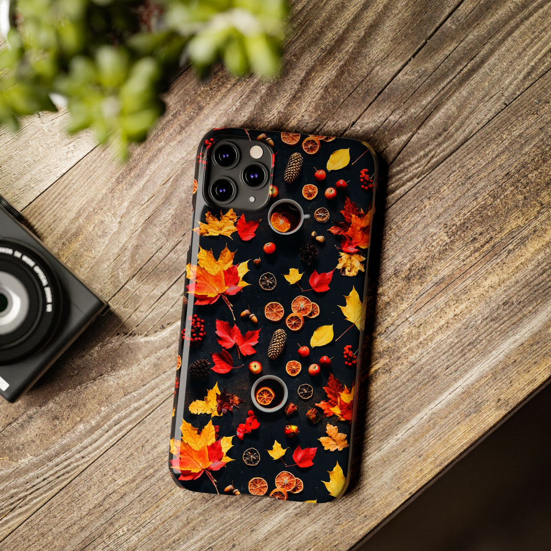 Slim Cute Fall Leaves Collage Phone Cases for Iphone | iPhone 15 Case | iPhone 15 Pro Max Case, Iphone 14, Iphone 14 Pro Max, Iphone 13, Iphone 16 - Studio40ParkLane