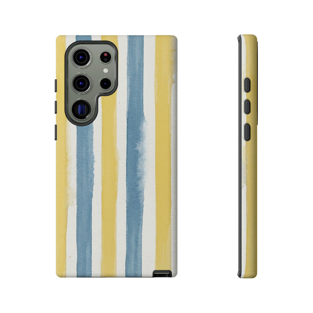Tough Cute Yellow Stripes Phone Case, for IPhone 17 Pro Max | Iphone 17 Air, Iphone 16, IPhone 15, 14 13 12, Samsung Galaxy S26, S25, S24, S23 - Studio40ParkLane