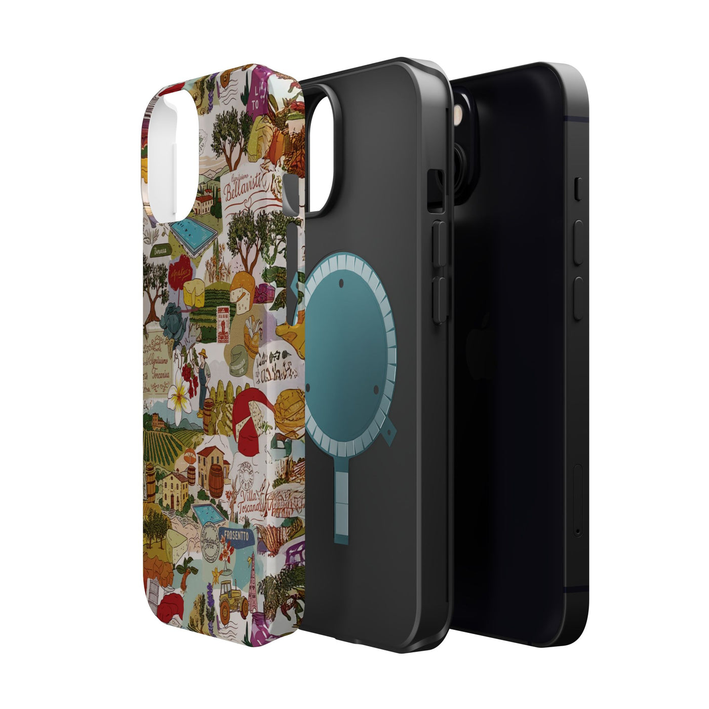 Italy Tuscany Coquette Collage Tough Magsafe Cute Phone Cases for Iphone | iPhone 17 Pro Max Case, Iphone 16, Iphone 15 14 13 12 11 10 9 - Studio40ParkLane