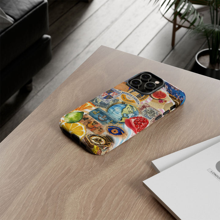 Cute European Summer Collage Phone Case, for IPhone 16 Case | Iphone 15, Iphone 14, IPhone 13 Case, 11 8 7, Samsung Galaxy S24, S23, S22, S21 Extra Protective - Studio40ParkLane