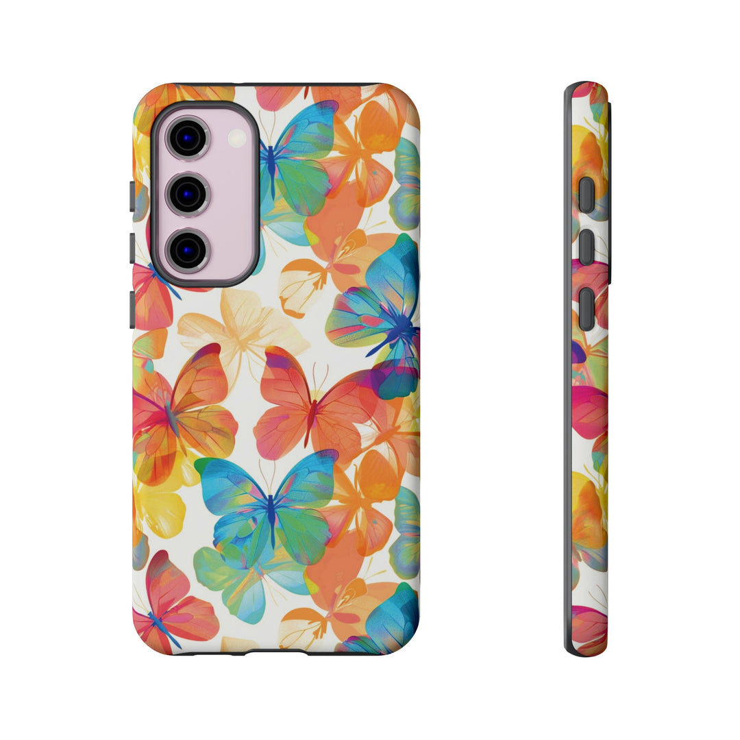 Cute Samsung Case | Cool Iphone Case | Summer Bright Butterflies, Samsung S24, S23, S22, S21, IPhone 15 Case | Iphone 14 Case, Iphone 13 Case - Studio40ParkLane