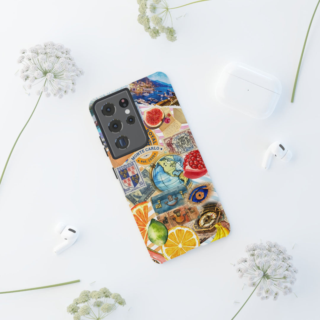 Cute European Summer Collage Phone Case, for IPhone 16 Case | Iphone 15, Iphone 14, IPhone 13 Case, 11 8 7, Samsung Galaxy S24, S23, S22, S21 Extra Protective - Studio40ParkLane