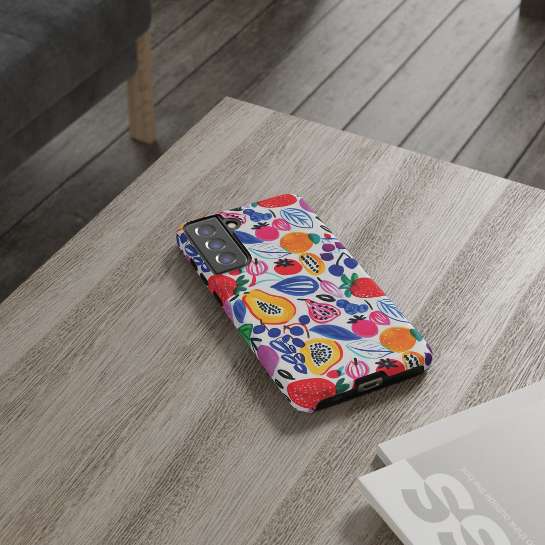 Premium Tough Summer Fruit Collage Gift for Her Cute Phone Cases for Samsung and Iphone, 16, 15, 14, S24, S23, S22, S21, S20, Plus, Ultra, Pro - Studio40ParkLane