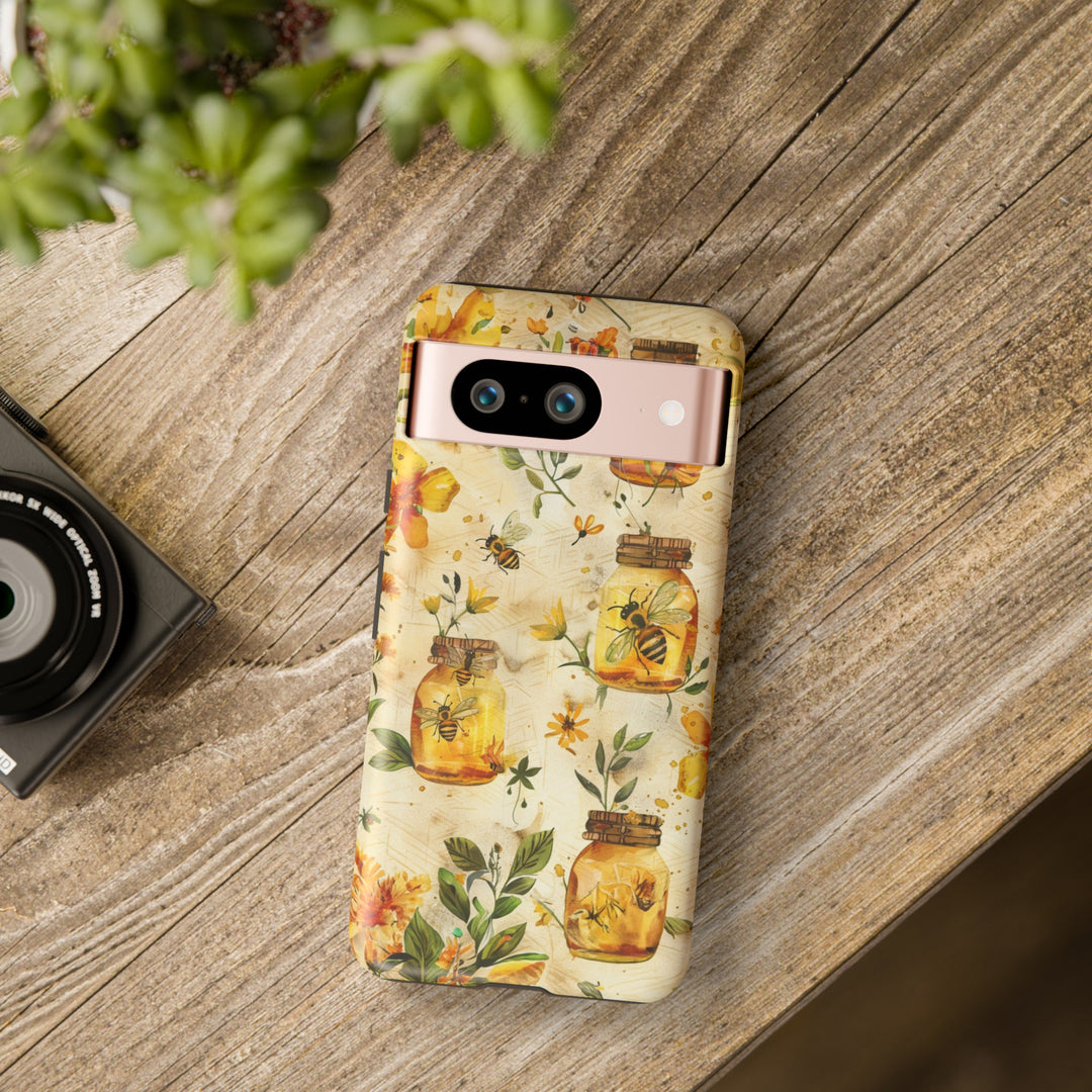 Impact Resistant, Honey Bees, Cute Phone Cases for Samsung S24, S23, S22, S21, IPhone 15 pro Iphone 14 pro Iphone 13 IPhone 12 Iphone 11 - Studio40ParkLane