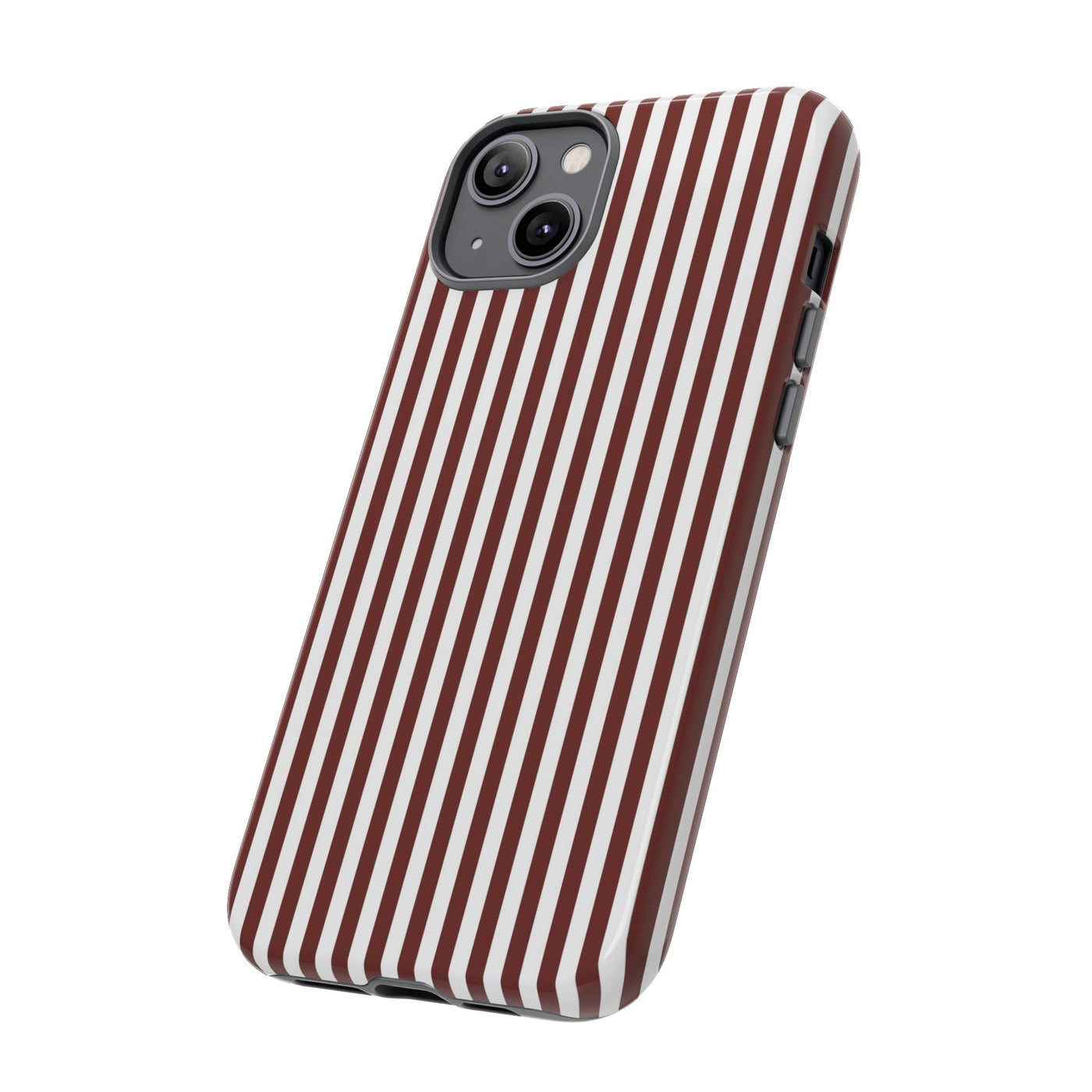 Tough Premium Chocolate Stripes Phone Case Gift for Her - For Apple iPhone 16 Pro Max 16e iPhone 15 Pro iPhone Iphone 14 Plus 13 Pro 12 SE XR - Studio40ParkLane