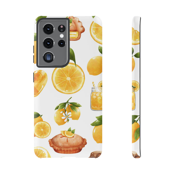 Impact Resistant, Lemon Fruit Pie, Cute Phone Cases for Samsung S24, S23, S22, S21, IPhone 15 pro Iphone 14 pro Iphone 13 IPhone 12 Iphone 11 - Studio40ParkLane