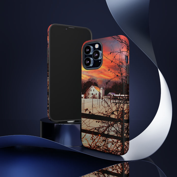 Cool Phone Case | Winter Sunset, For iPhone 15 Case | iPhone 15 Pro Case, Iphone 14 Case, Iphone 14 Pro Max Case, Protective Iphone Case - Studio40ParkLane