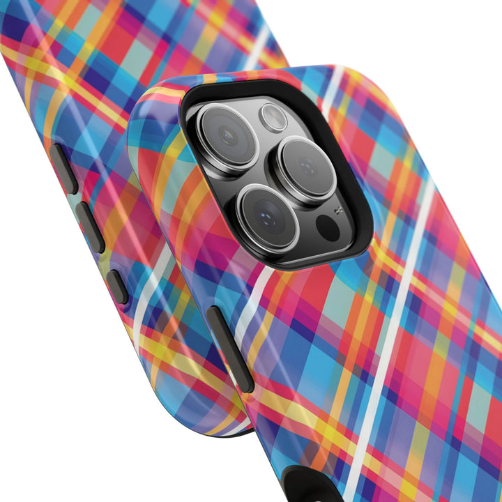 Checkered Plaid Magsafe Gift for Her Cute Phone Case for Iphone, | iPhone 16 | iPhone 15 Pro Max, Iphone 14 Pro Max, 13 12 11 10 9 8 7 - Studio40ParkLane