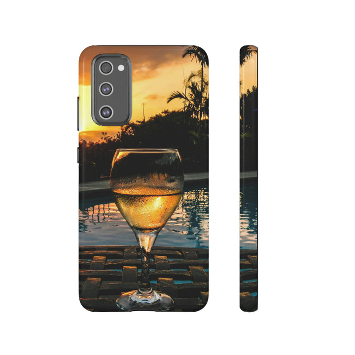 Samsung Galaxy Phone Case | Galaxy S23, S22, S21, S20 | Luxury Case Double Layered | Impact Resistant | Fashionable - Wine Glass 1 - Studio40ParkLane