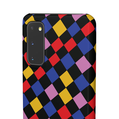 Colorful Checkerboard Cute Phone Case - Sleek Snap - for iPhone 16 15 14 13 12 11 Max Pro Plus Samsung Galaxy S24 S23 S22 S21 S20 Plus Ultra - Studio40ParkLane