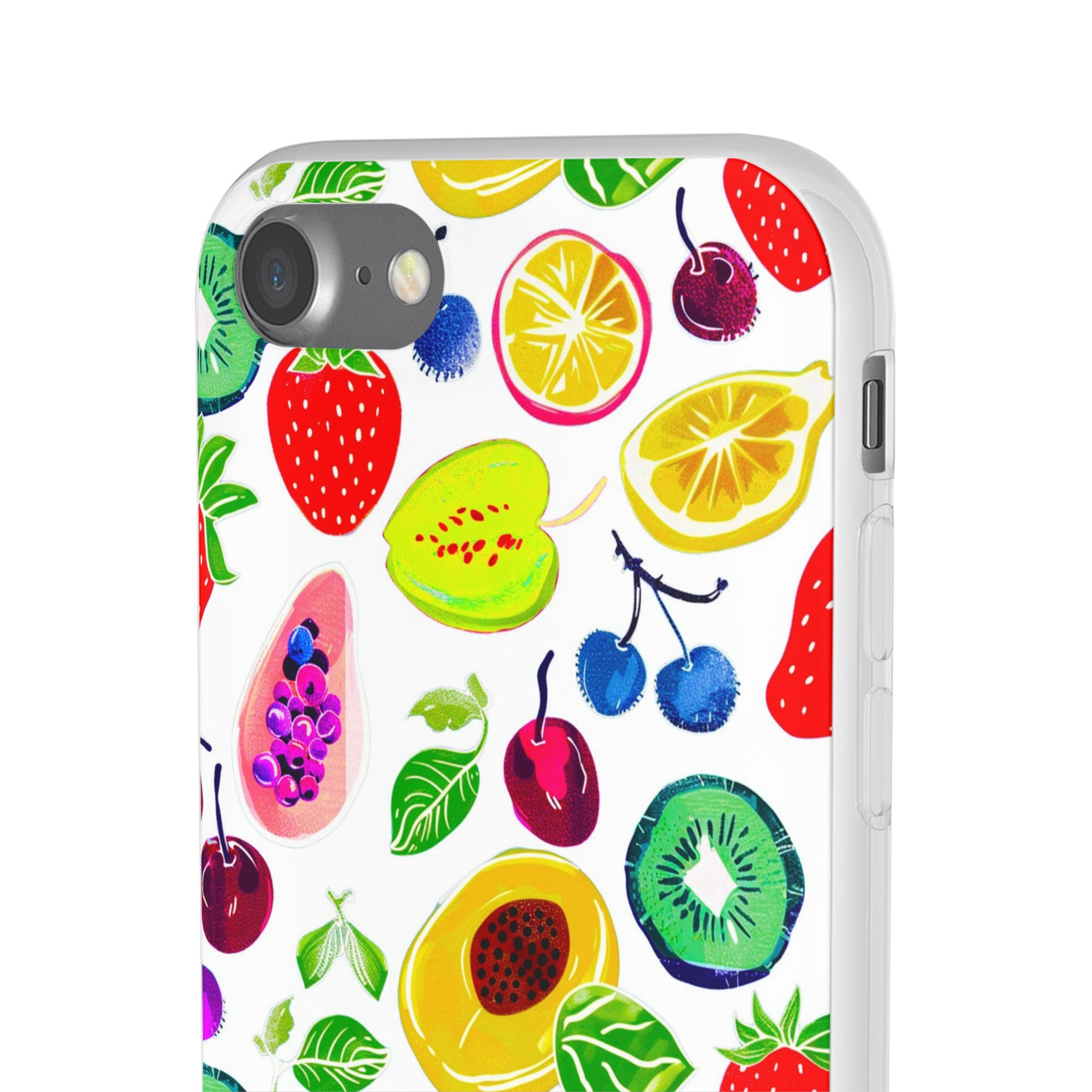 Cute Flexi Phone Cases, Summer Fruit Mix, Compatible with Samsung Galaxy S23, Samsung S22, Samsung S21, Samsung S20, Galaxy S20 Ultra